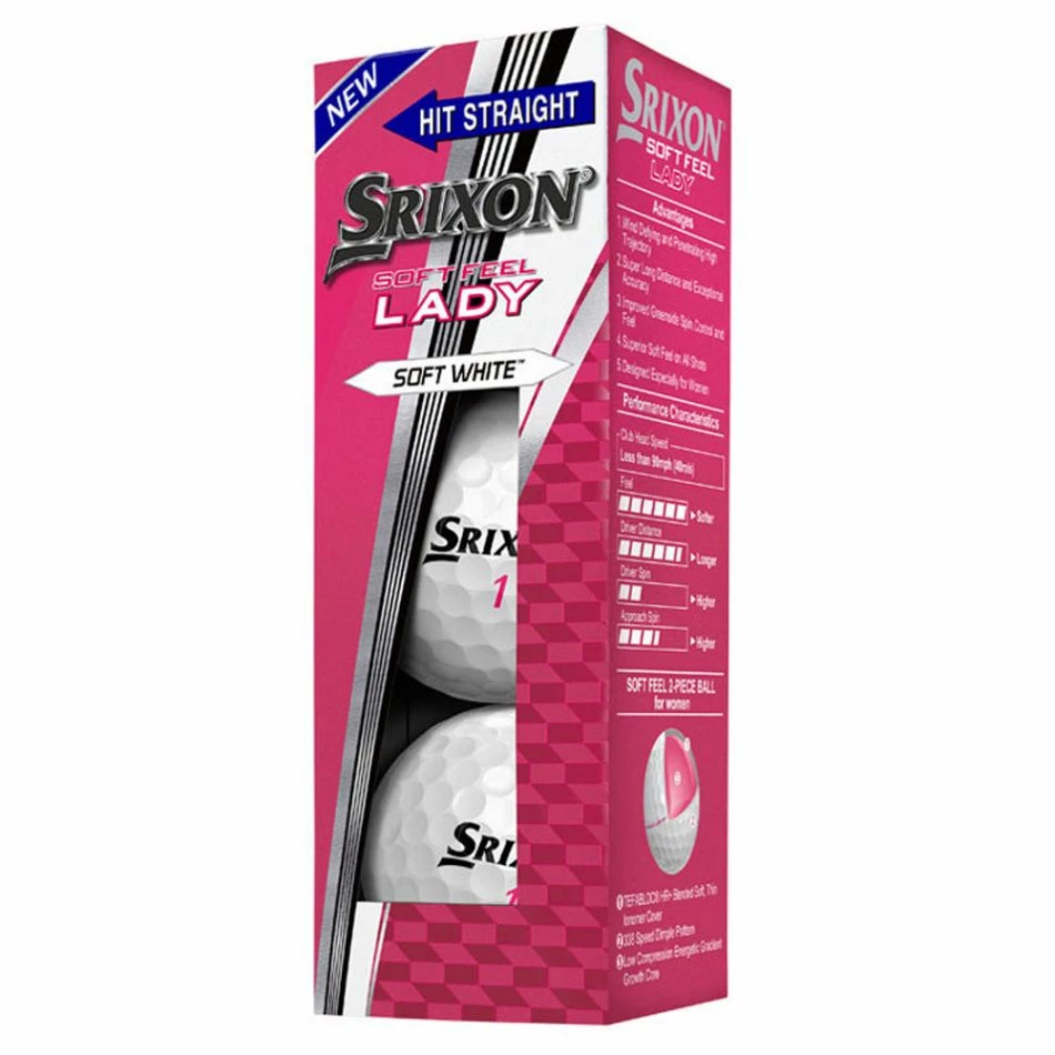 Srixon Soft Feel Lady Golf Balls White 6 Srixon Soft Feel Lady Golf Balls White - Image 4