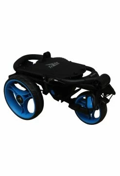 Axglo TriLite 3 Wheel Golf Trolley | Black/Blue -Balls Shop Axglo TriLite Wheel Golf Trolley Black Blue 9