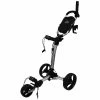 Axglo TriLite 3 Wheel Golf Trolley | Silver/Black -Balls Shop Axglo TriLite Wheel Golf Trolley Silver Black 3