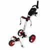 Axglo TriLite 3 Wheel Golf Trolley | White/Red -Balls Shop Axglo TriLite Wheel Golf Trolley White Red 0