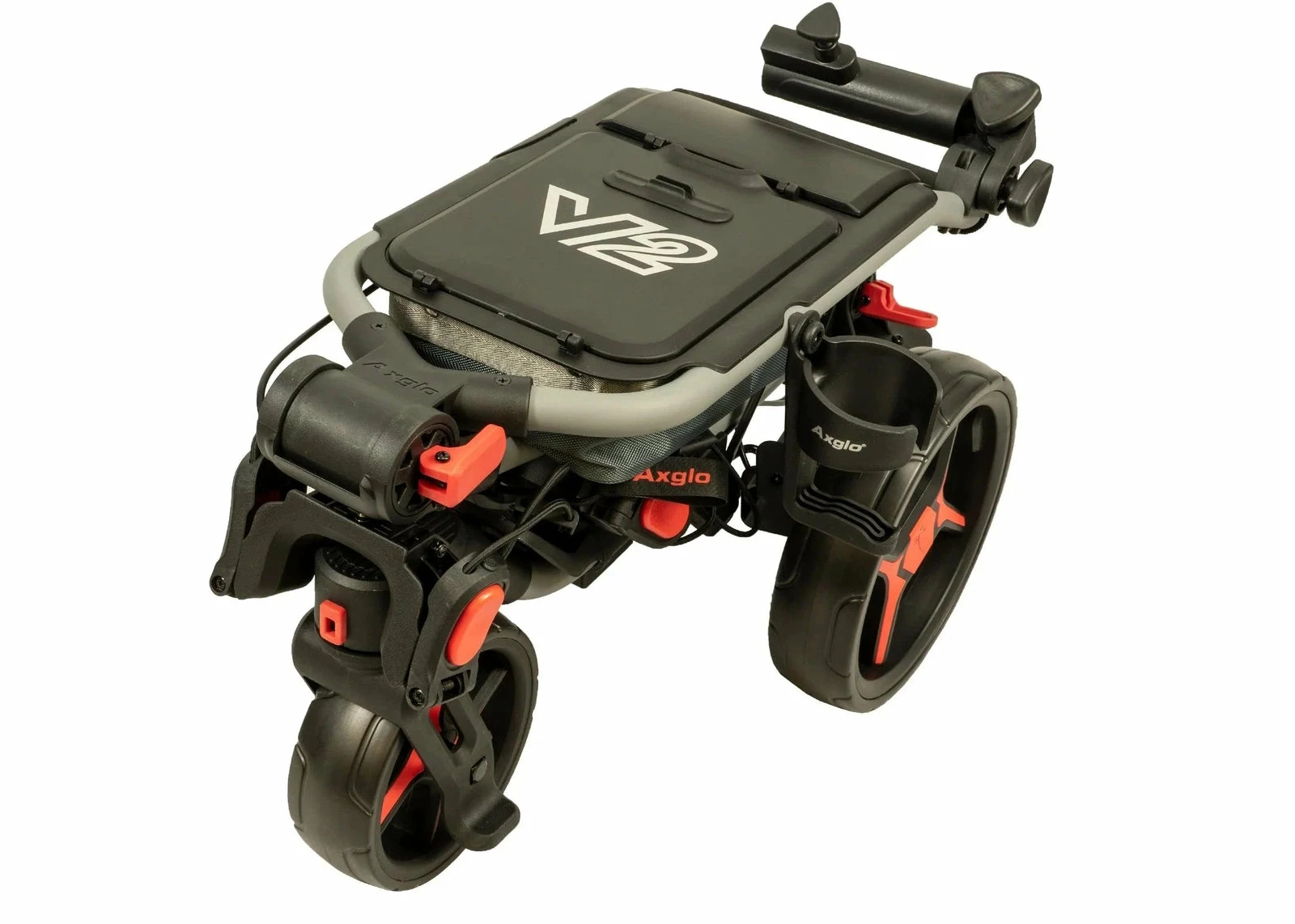 Axglo Tri-360 V2 Golf Trolley | Black/Red 4 Axglo Tri-360 V2 Golf Trolley | Black/Red - Image 2