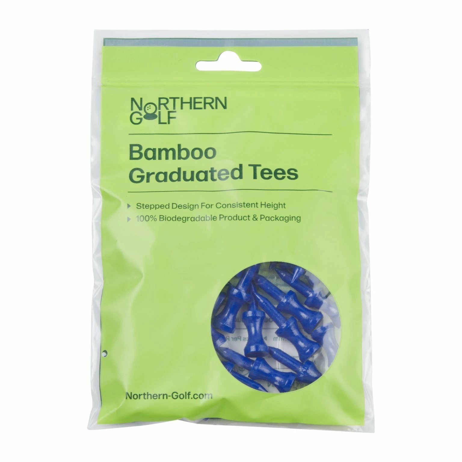 Northern Golf Blue Bamboo Graduated Tees 3 Northern Golf Blue Bamboo Graduated Tees