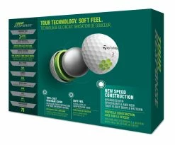 TaylorMade Tour Response Golf Balls | White 7 TaylorMade Tour Response Golf Balls | White -Balls Shop TM22BAL TA505 N7638401 TourResponse WHT GLB dz Tray v3