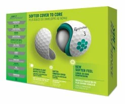 TaylorMade Soft Response Golf Balls | White -Balls Shop TM22BAL TA508 N7640701 SoftResponse WHT GLB dz Tray v3