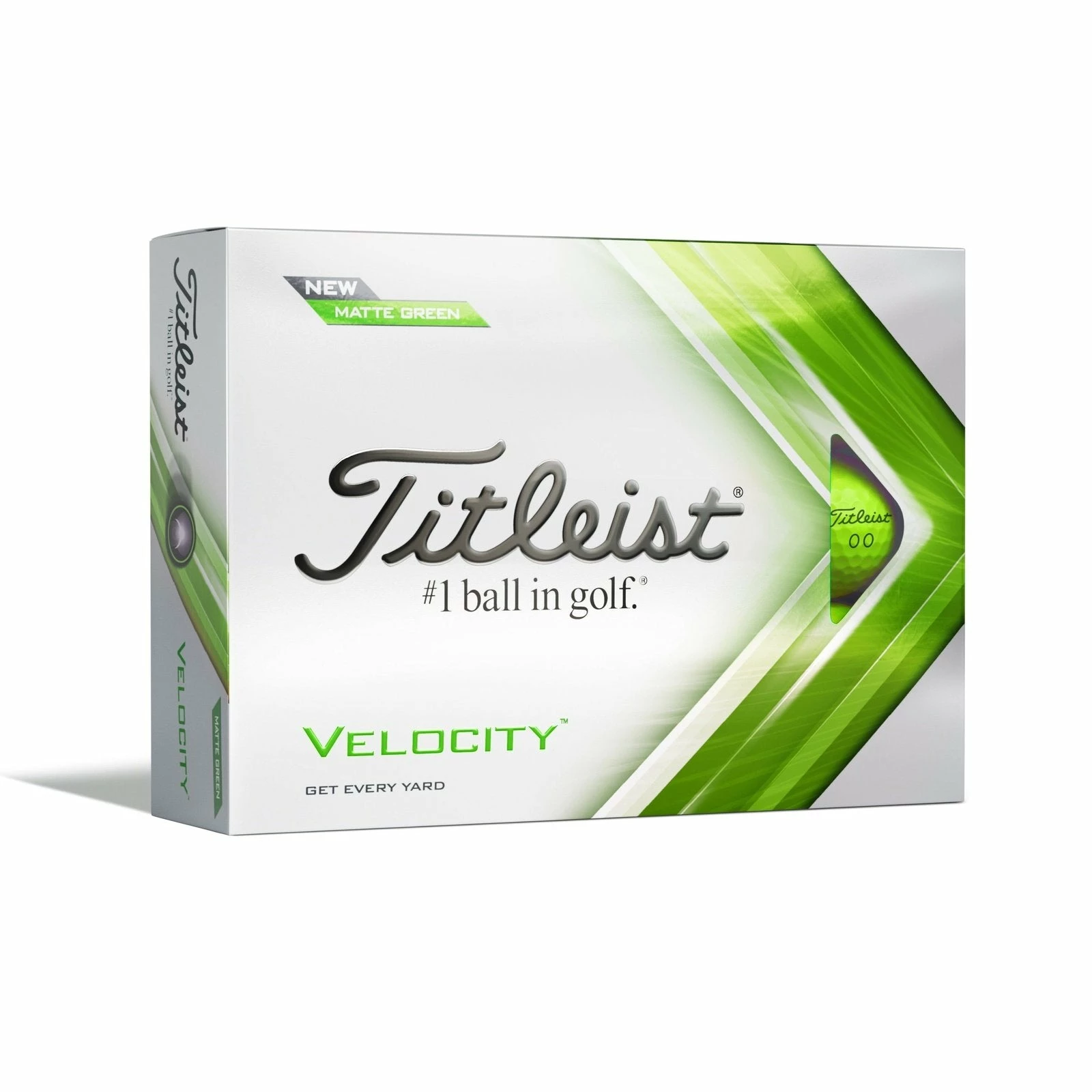 Titleist Velocity Golf Balls | Matte Green 3 Titleist Velocity Golf Balls | Matte Green