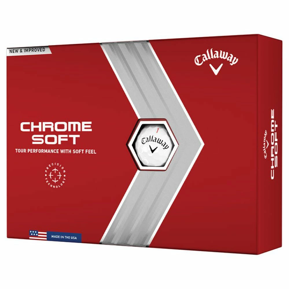 Callaway Chrome Soft Golf Balls | White 3 Callaway Chrome Soft Golf Balls | White