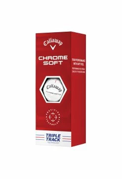 Callaway Chrome Soft Triple Track Golf Balls | White -Balls Shop callaway chrome soft triple track golf balls white 3