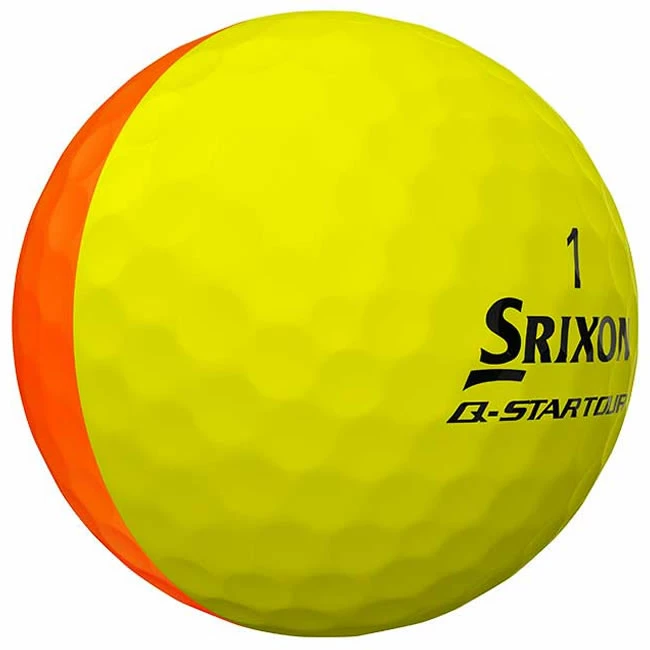 Srixon Q Star Tour Golf Balls Divide | Yellow/Orange 5 Srixon Q Star Tour Golf Balls Divide | Yellow/Orange - Image 3